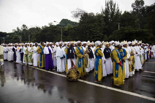 Ethiopian Orthodox Tradition of Building a Big Bonfire