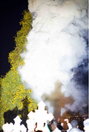 Ethiopian Orthodox Tradition of Building a Big Bonfire